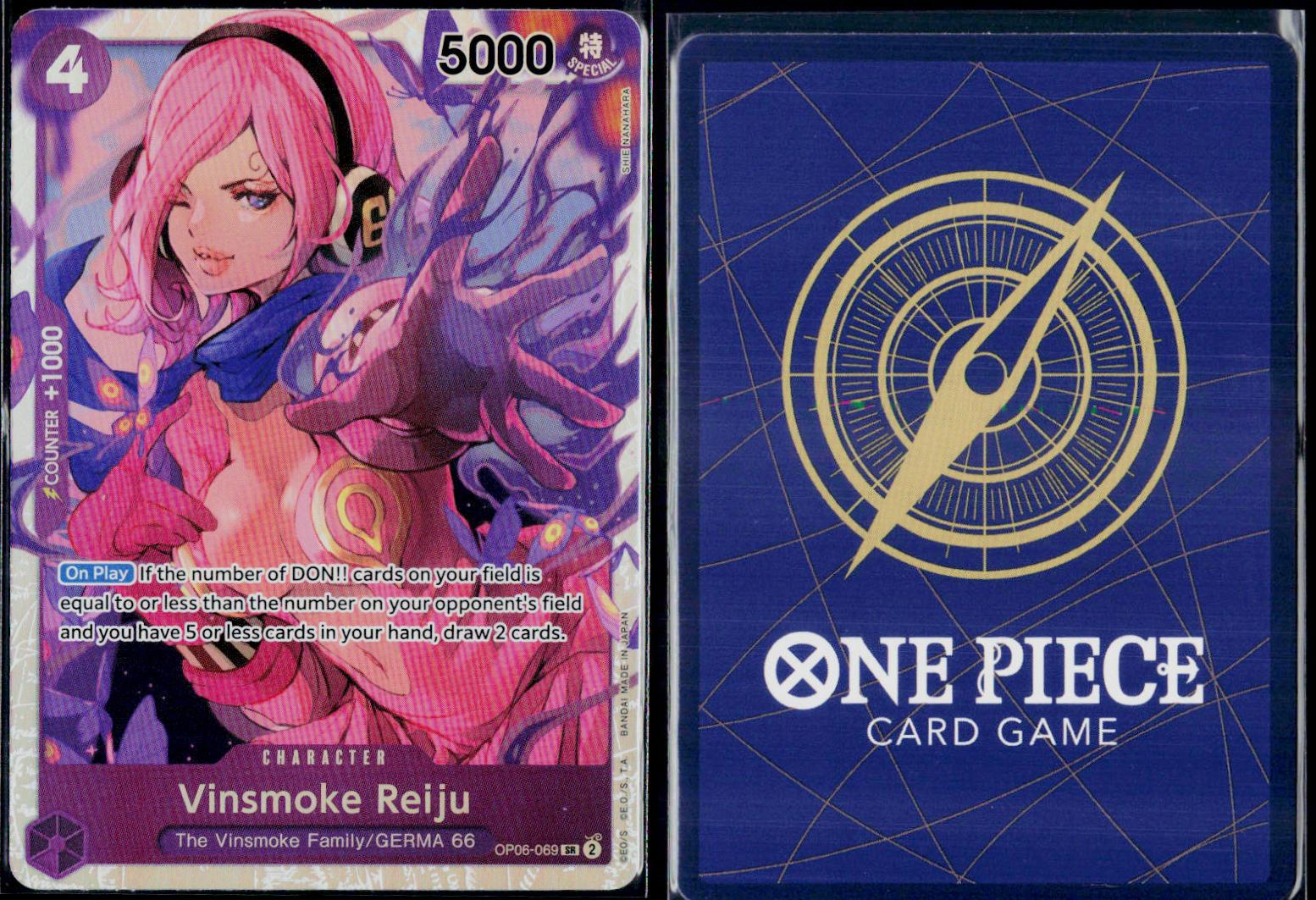 VINSMOKE REIJU (069) OP06-069 ONE PIECE WINGS OF THE CAPTAIN SR NM