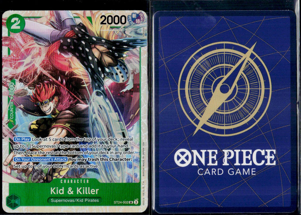 KID & KILLER ST24-002 ONE PIECE STARTER DECK 24: GREEN JEWELRY BONNEY SR NM
