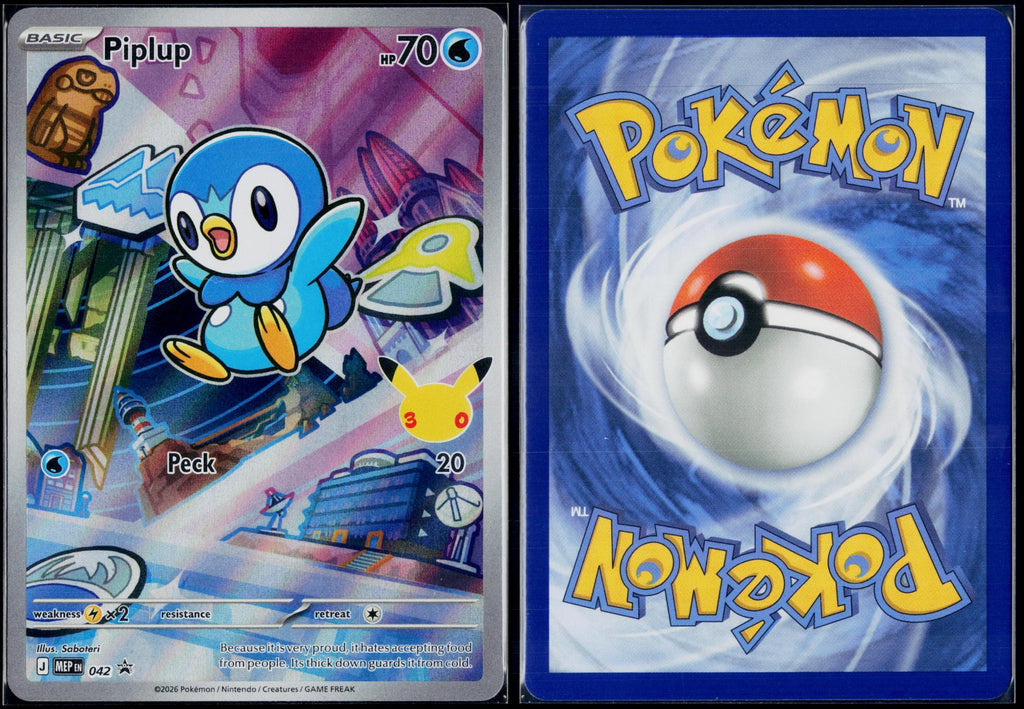 PIPLUP 042 POKEMON ME: MEGA EVOLUTION PROMO HOLO P NM