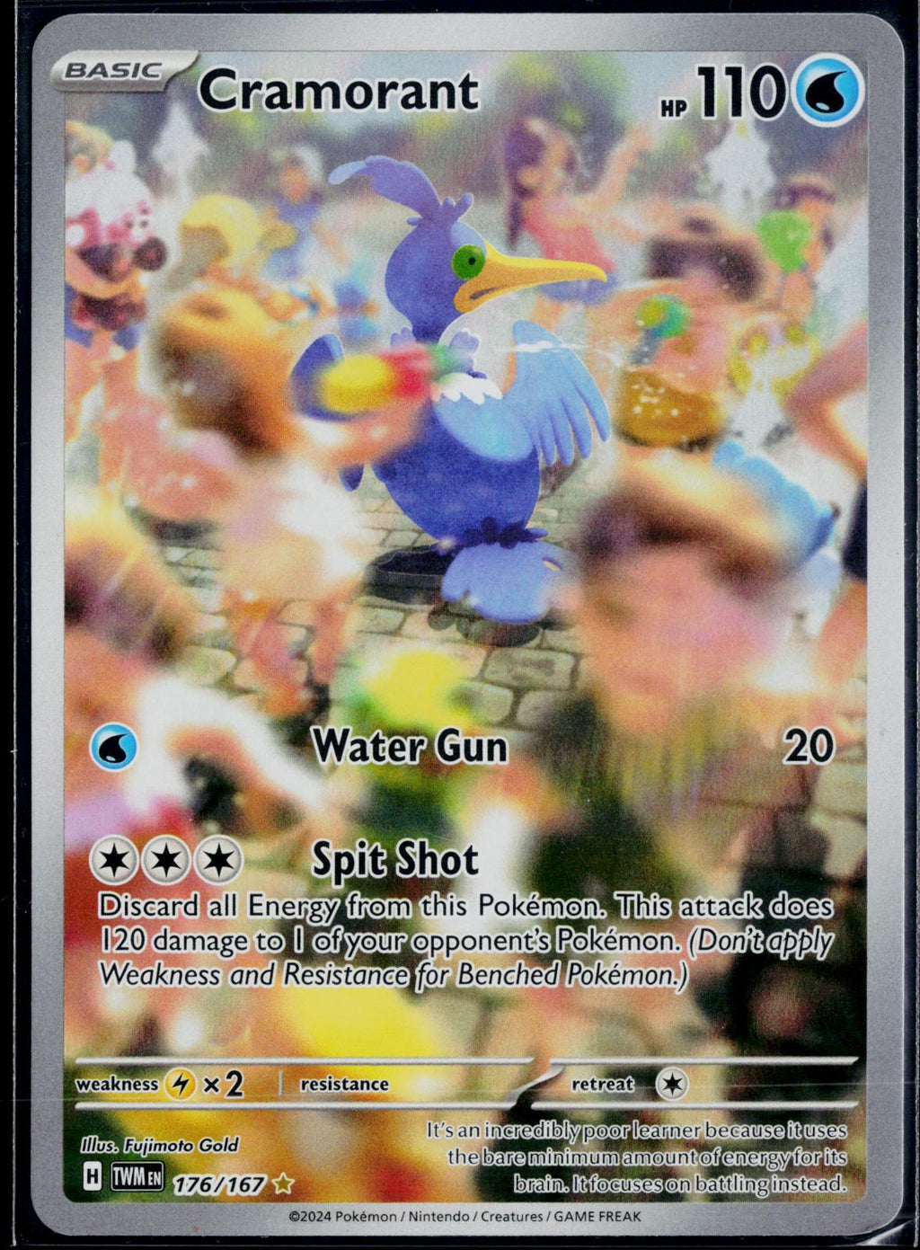 CRAMORANT 176/167 POKEMON TWILIGHT MASQUERADE ILLUSTRATION RARE NM