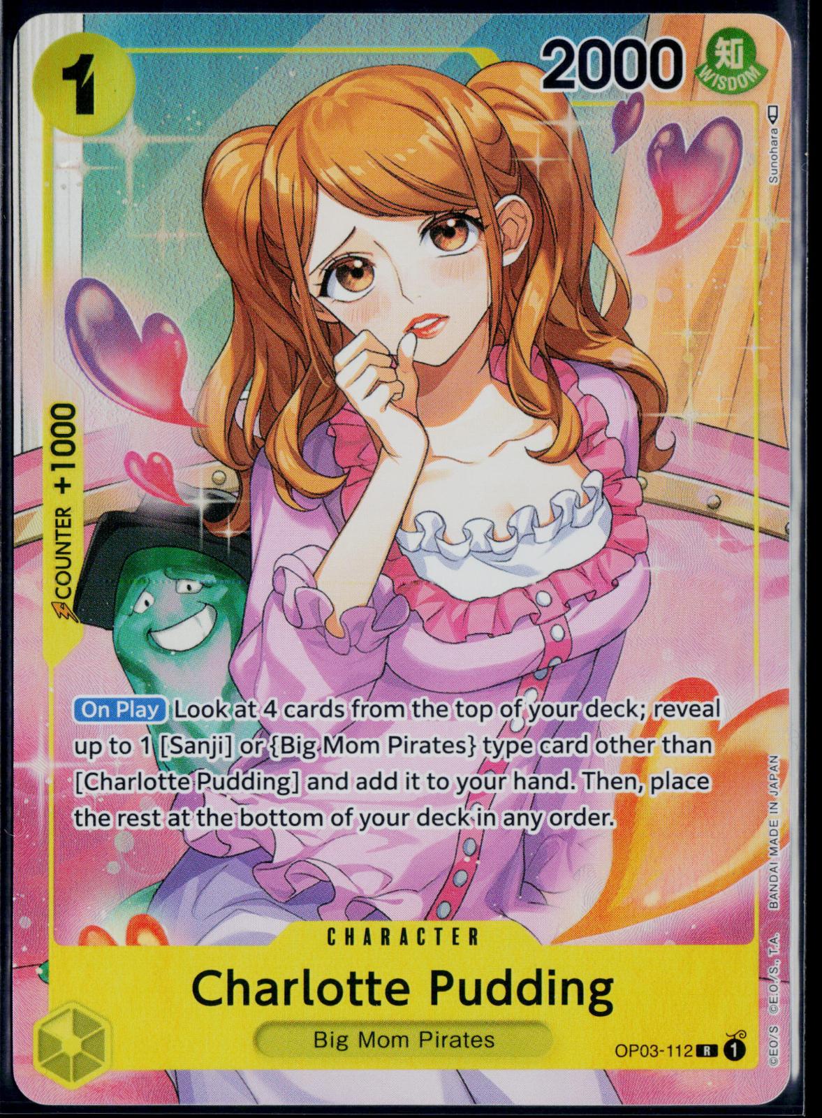 CHARLOTTE PUDDING (ALTERNATE ART) OP03-112 ONE PIECE PILLARS OF STRENGTH R NM