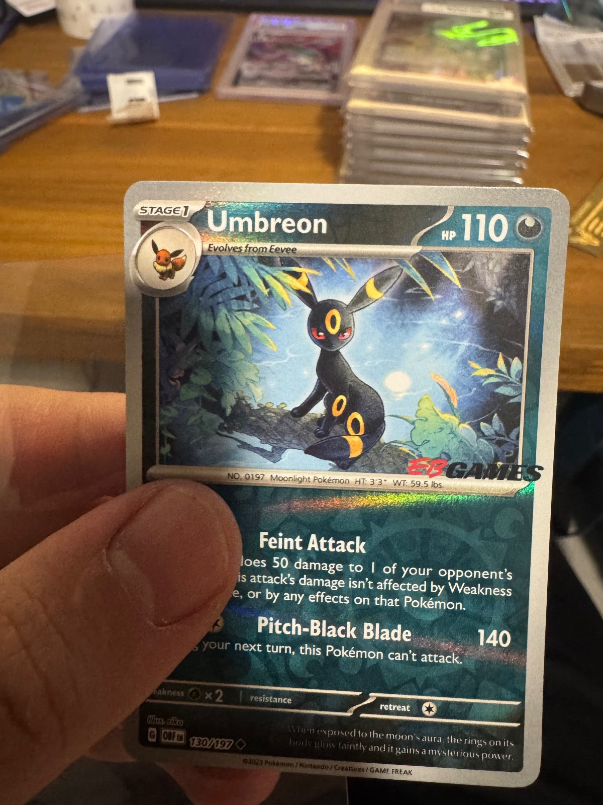 UMBREON 130/197 POKEMON MISCELLANEOUS CARDS & PRODUCTS HOLO P NM