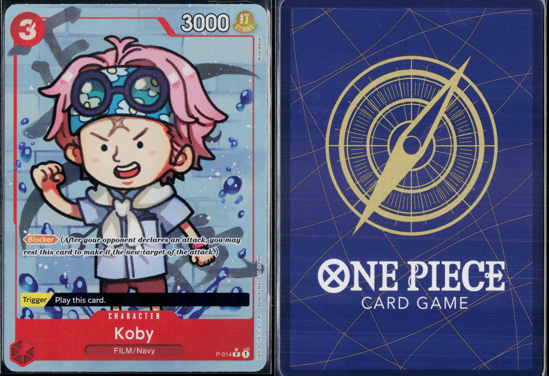 KOBY (FULL ART) P-014 ONE PIECE PREMIUM BOOSTER -THE BEST- P NM