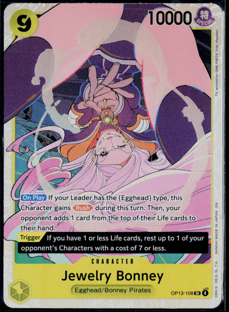 JEWELRY BONNEY (108) OP13-108 ONE PIECE CARRYING ON HIS WILL SR NM