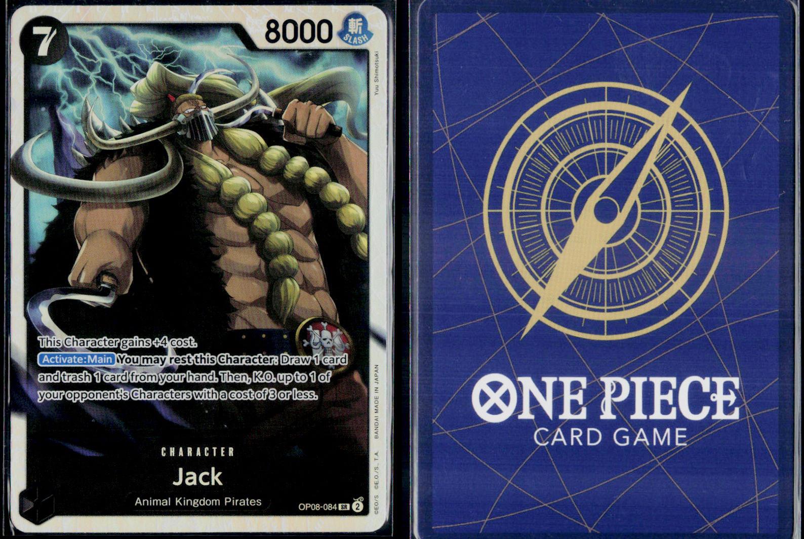 JACK OP08-084 ONE PIECE TWO LEGENDS SR NM
