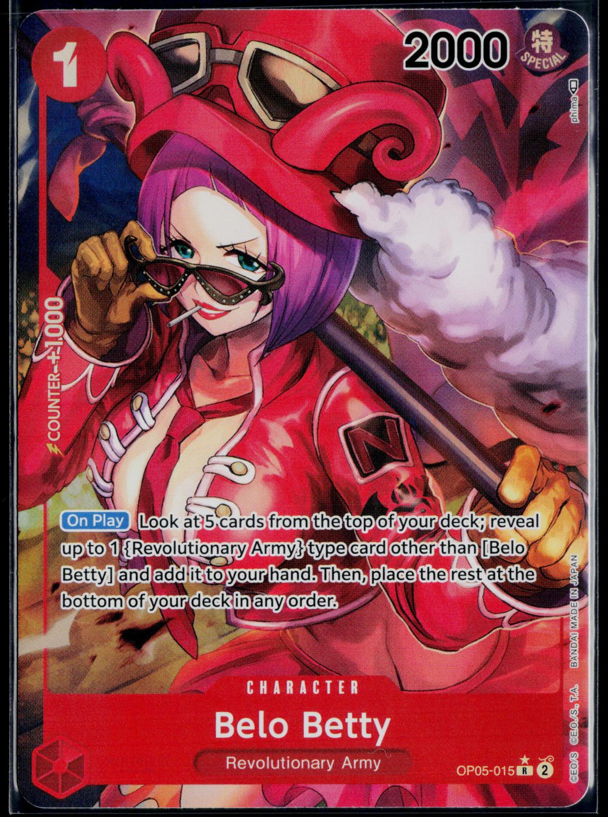 BELO BETTY (015) (ALTERNATE ART) OP05-015 ONE PIECE AWAKENING OF THE NEW ERA NM