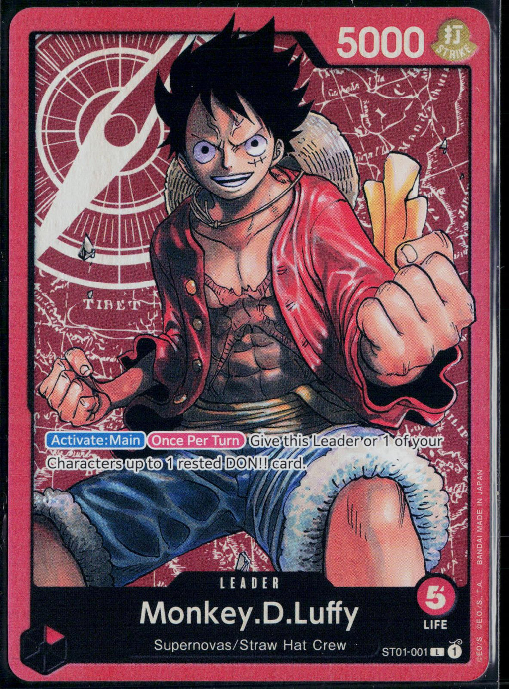 MONKEY.D.LUFFY ST01-001 ONE PIECE REVISION PACK CARDS L NM
