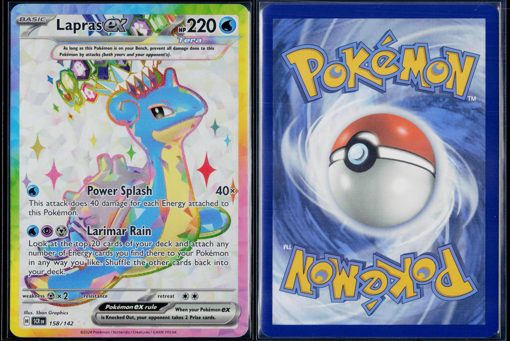 LAPRAS EX 158/142 POKEMON STELLAR CROWN ULTRA RARE NM