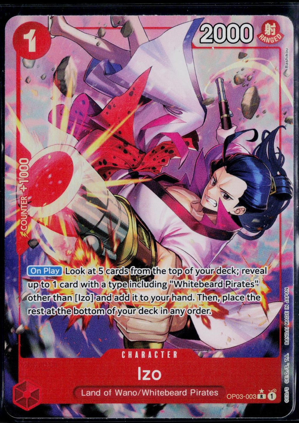 IZO (ALTERNATE ART) OP03-003 ONE PIECE PREMIUM BOOSTER -THE BEST- R NM