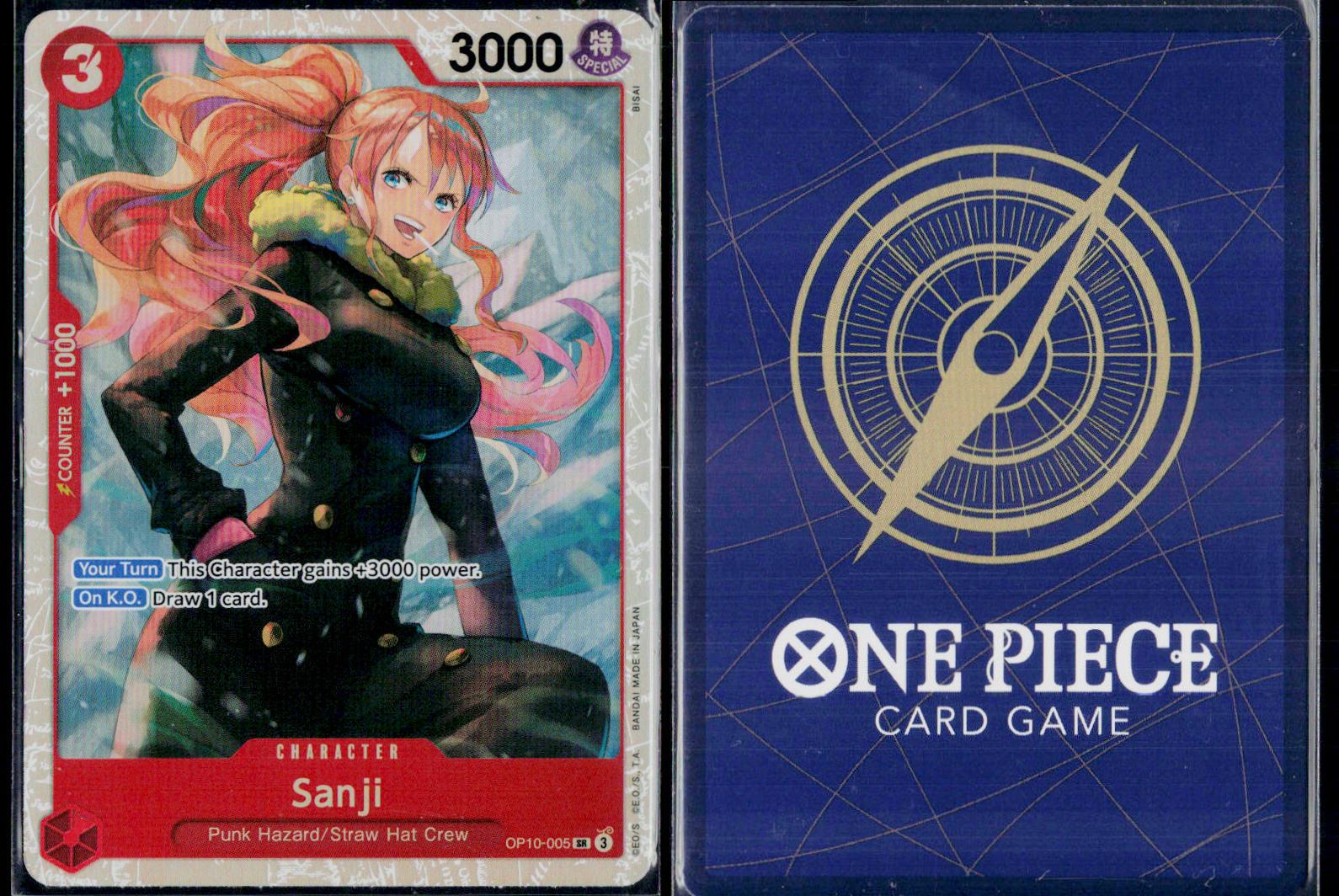 SANJI OP10-005 ONE PIECE ROYAL BLOOD SR NM