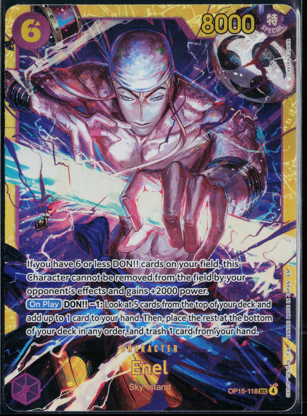 ENEL OP15-118 ONE PIECE ADVENTURE ON KAMI'S ISLAND SEC NM