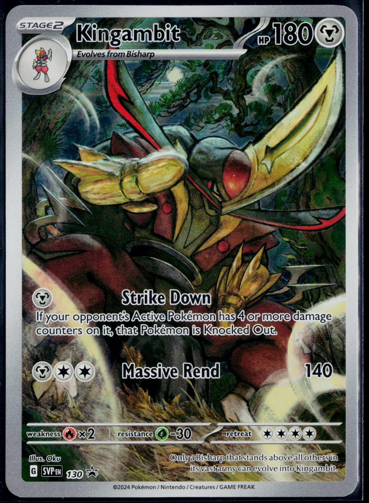 KINGAMBIT 130 POKEMON SCARLET & VIOLET PROMO HOLO P NM