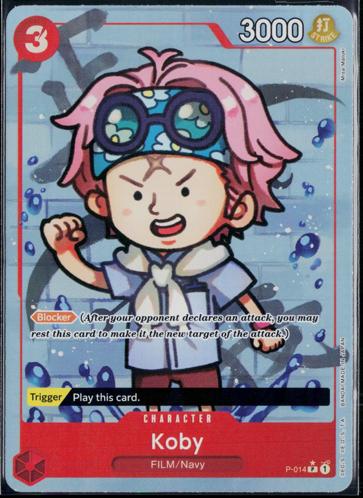 KOBY (FULL ART) P-014 ONE PIECE PREMIUM BOOSTER -THE BEST- P NM