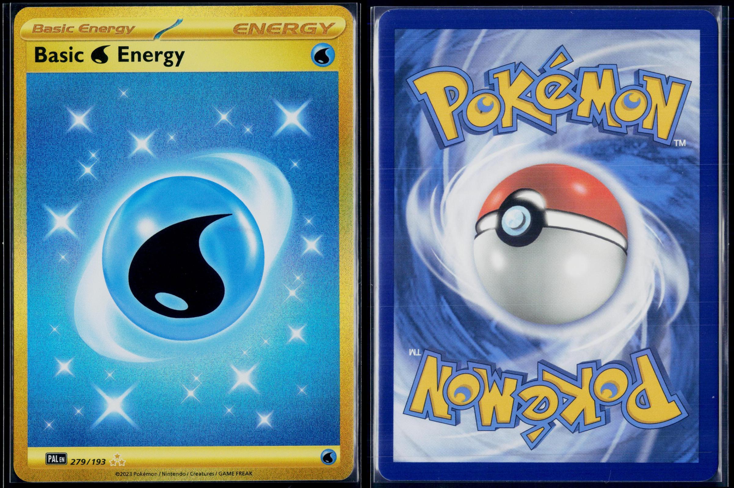 BASIC WATER ENERGY 279/193 POKEMON PALDEA EVOLVED HYPER RARE NM