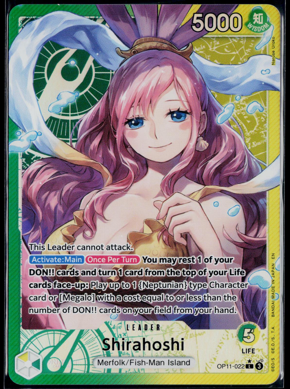 SHIRAHOSHI (022) (ALTERNATE ART) OP11-022 ONE PIECE A FIST OF DIVINE SPEED L NM