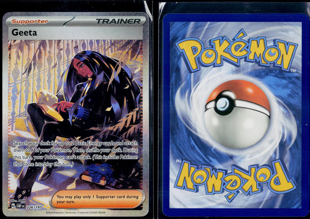 GEETA 226/197 POKEMON OBSIDIAN FLAMES SPECIAL ILLUSTRATION RARE NM