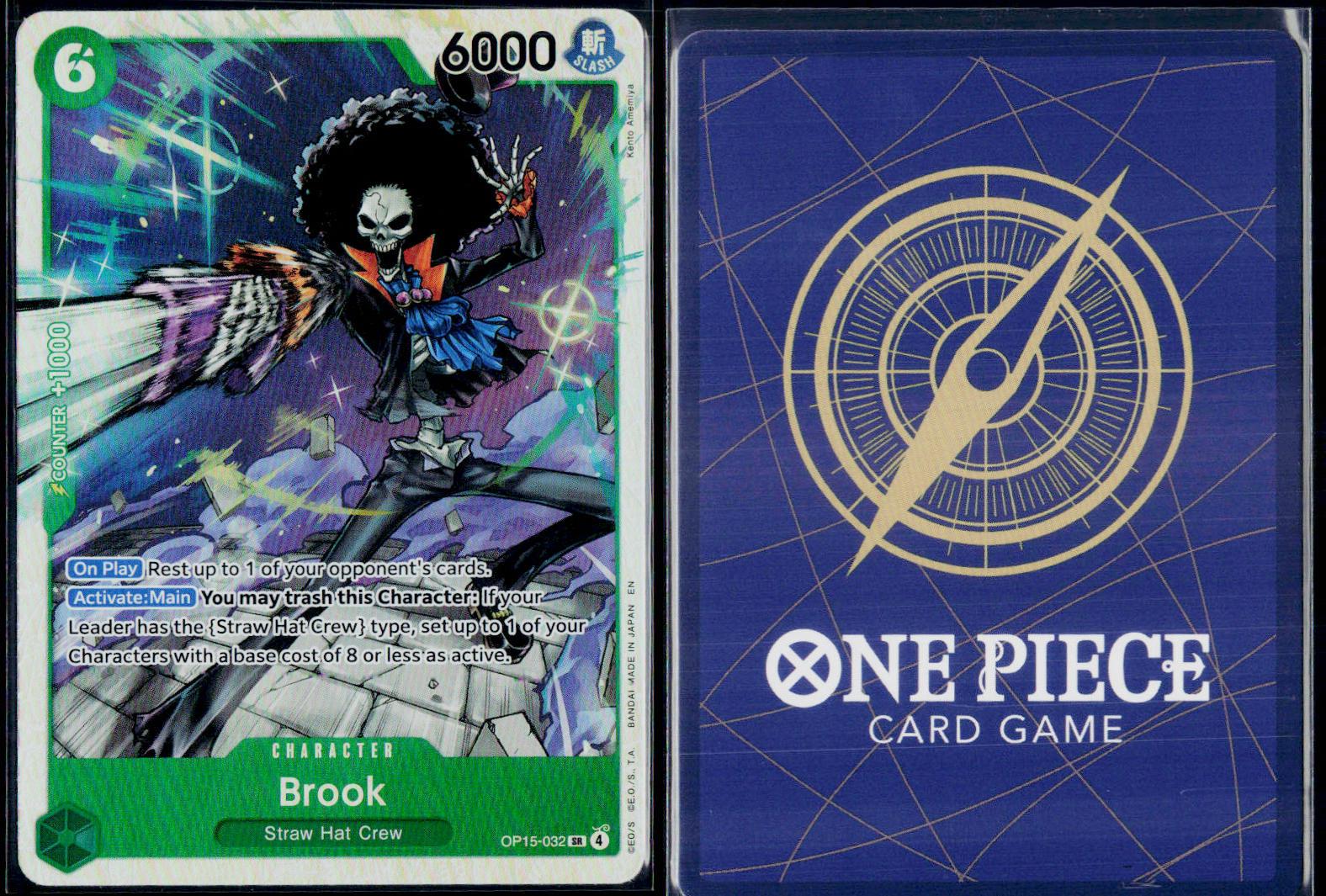 BROOK OP15-032 ONE PIECE ADVENTURE ON KAMI'S ISLAND SR NM