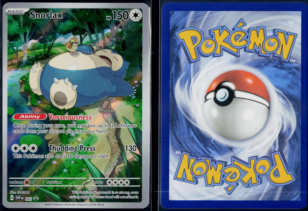 SNORLAX 051 POKEMON SCARLET & VIOLET PROMO HOLO P NM