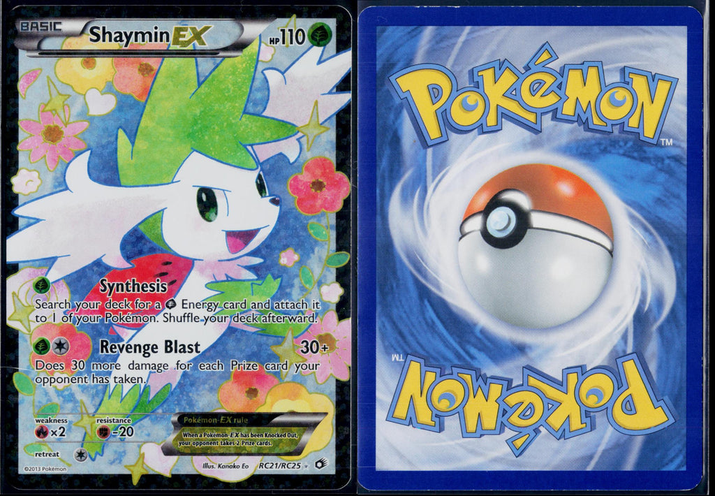 SHAYMIN EX (FULL ART) RC21/RC25 POKEMON LEGENDARY TREASURES HOLO MP