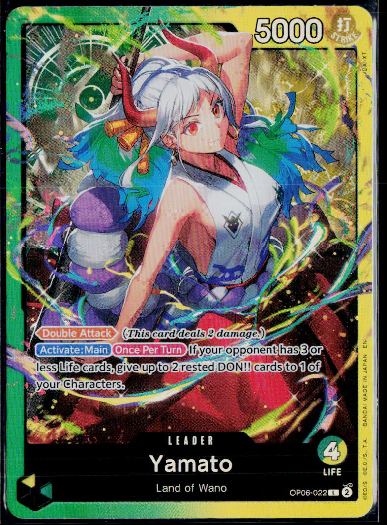 YAMATO OP06-022 ONE PIECE STARTER DECK 28: GREEN/YELLOW YAMATO L NM