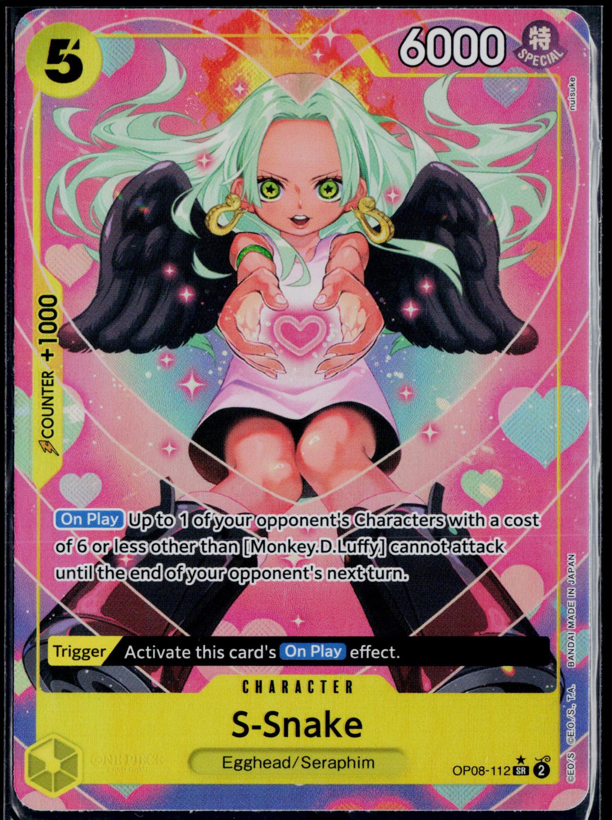 S-SNAKE (PARALLEL) OP08-112 ONE PIECE TWO LEGENDS SR NM