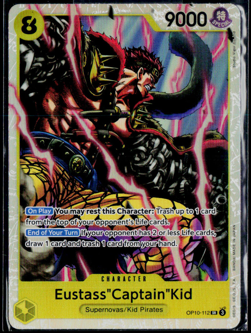 EUSTASS"CAPTAIN"KID (112) OP10-112 ONE PIECE ROYAL BLOOD SR NM