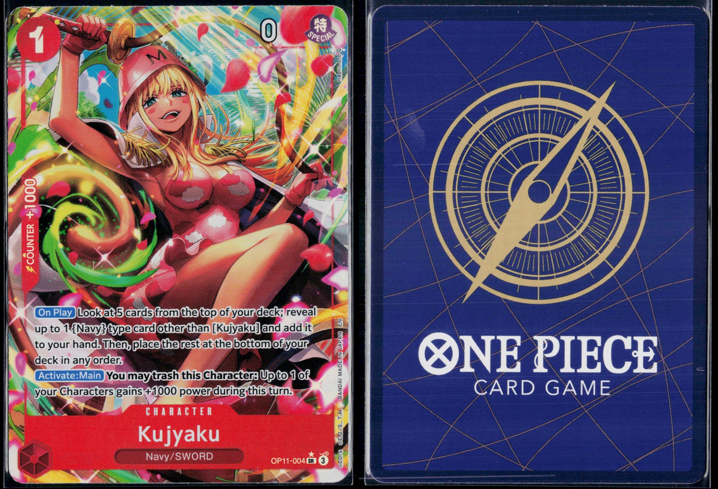 KUJYAKU (ALTERNATE ART) OP11-004 ONE PIECE A FIST OF DIVINE SPEED SR NM