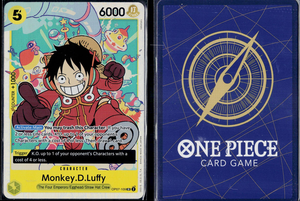 MONKEY.D.LUFFY (109) OP07-109 ONE PIECE 500 YEARS IN THE FUTURE SR NM
