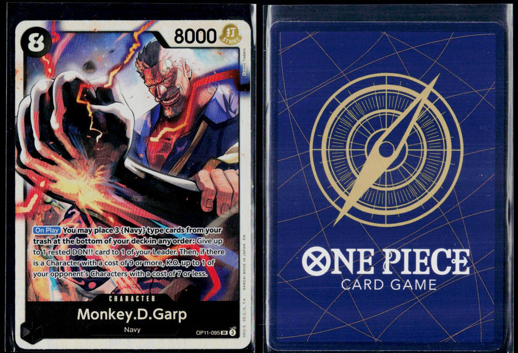 MONKEY.D.GARP OP11-095 ONE PIECE A FIST OF DIVINE SPEED SR NM