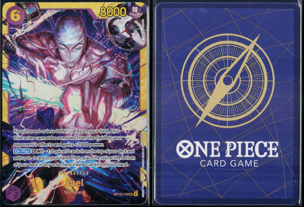 ENEL OP15-118 ONE PIECE ADVENTURE ON KAMI'S ISLAND SEC NM