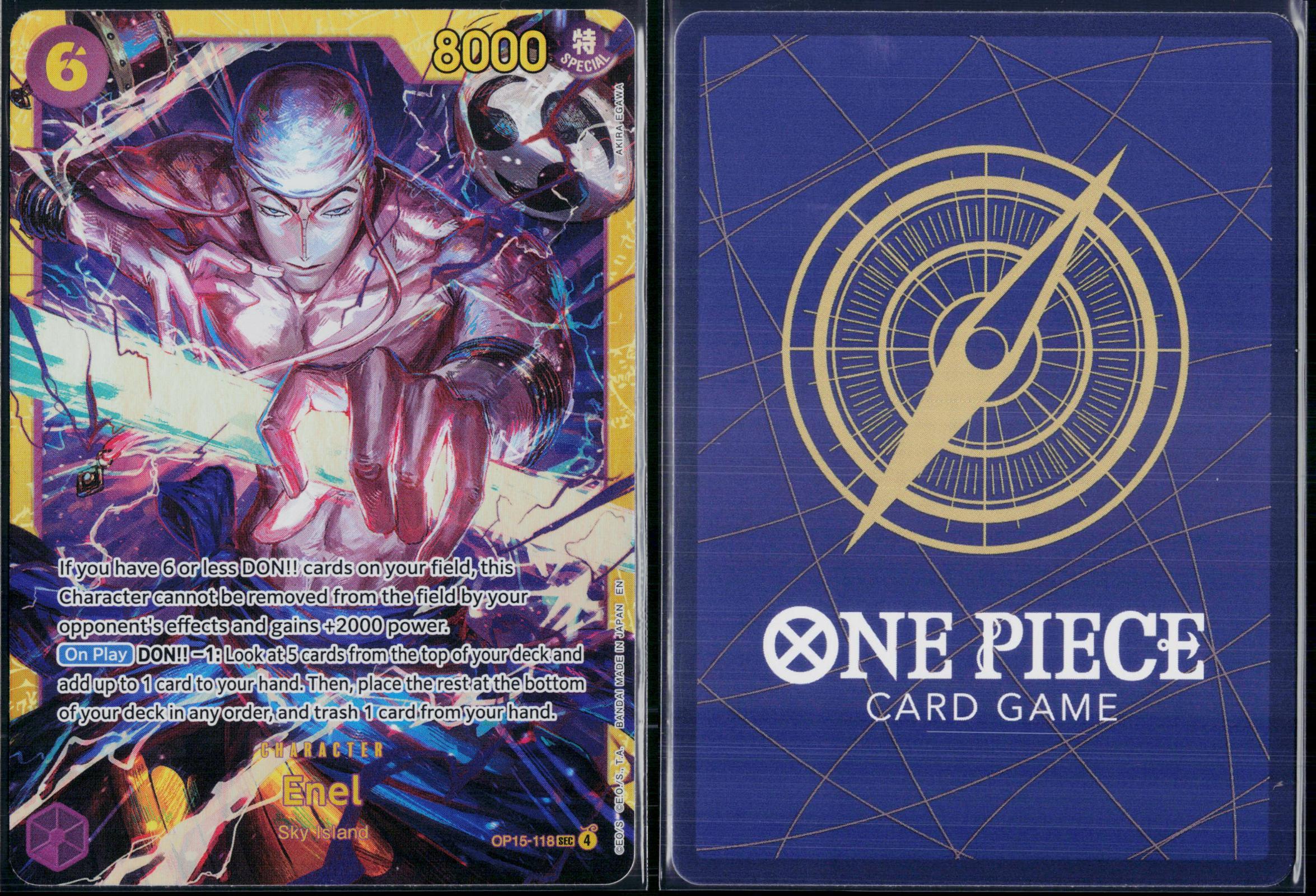 ENEL OP15-118 ONE PIECE ADVENTURE ON KAMI'S ISLAND SEC NM