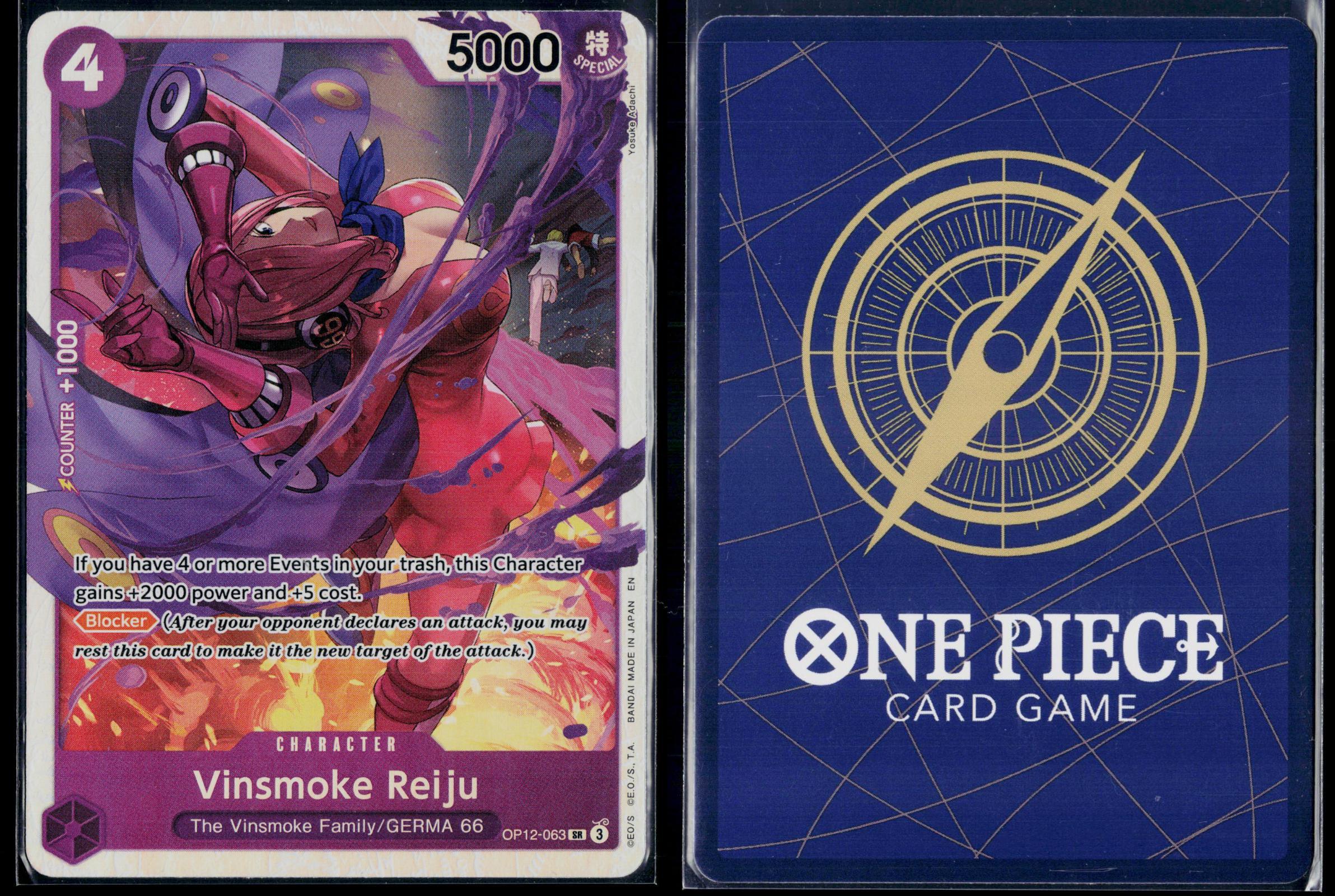 VINSMOKE REIJU OP12-063 ONE PIECE LEGACY OF THE MASTER SR NM