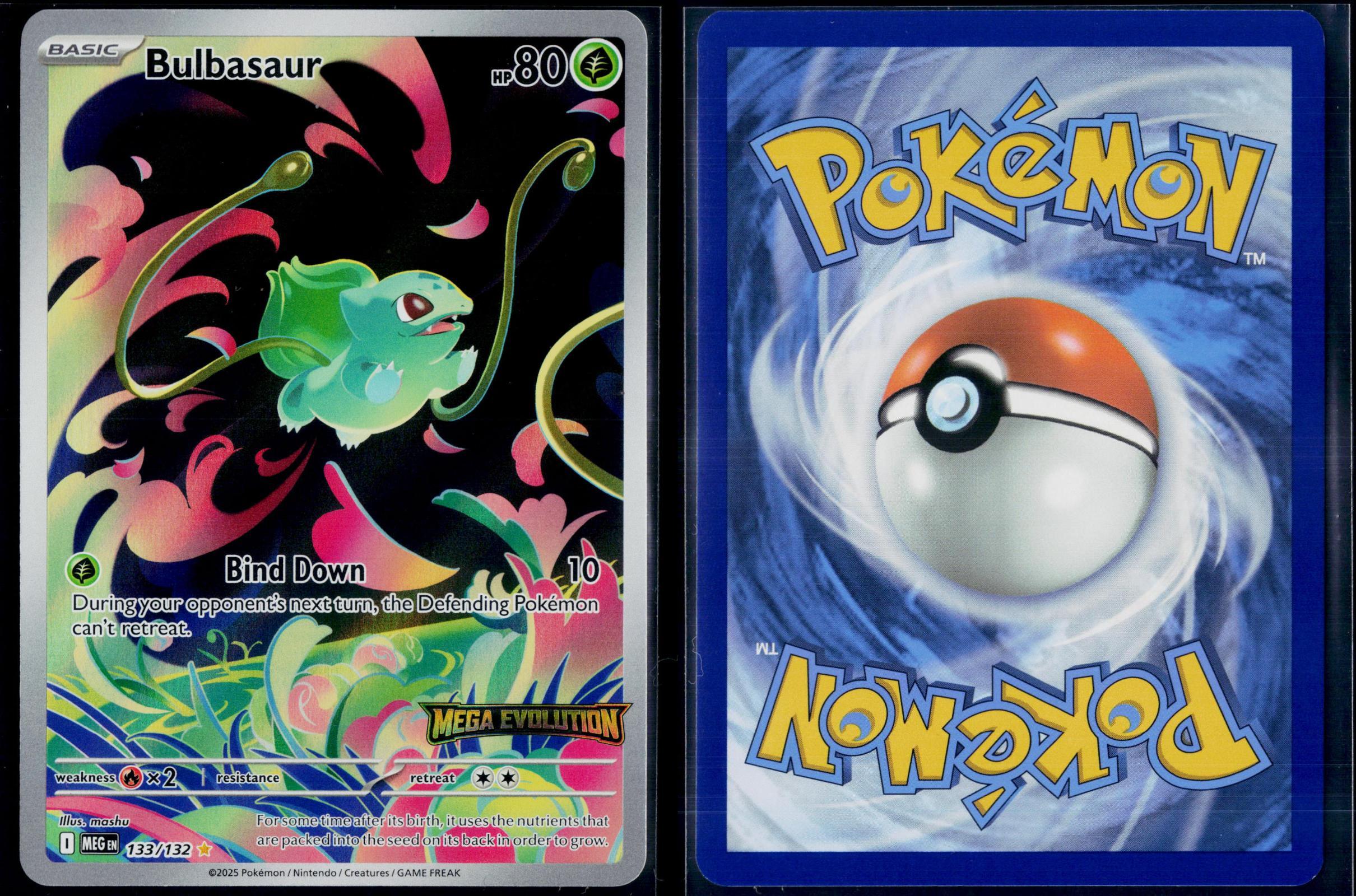 BULBASAUR 133/132 POKEMON MISCELLANEOUS CARDS & PRODUCTS HOLO NM