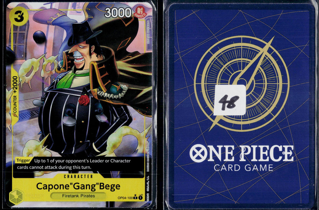 CAPONE"GANG"BEGE (FULL ART) OP04-100 ONE PIECE PREMIUM BOOSTER -THE BEST- R NM