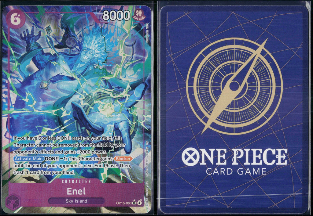 ENEL (ALTERNATE ART) OP15-060 ONE PIECE ADVENTURE ON KAMI'S ISLAND SR NM