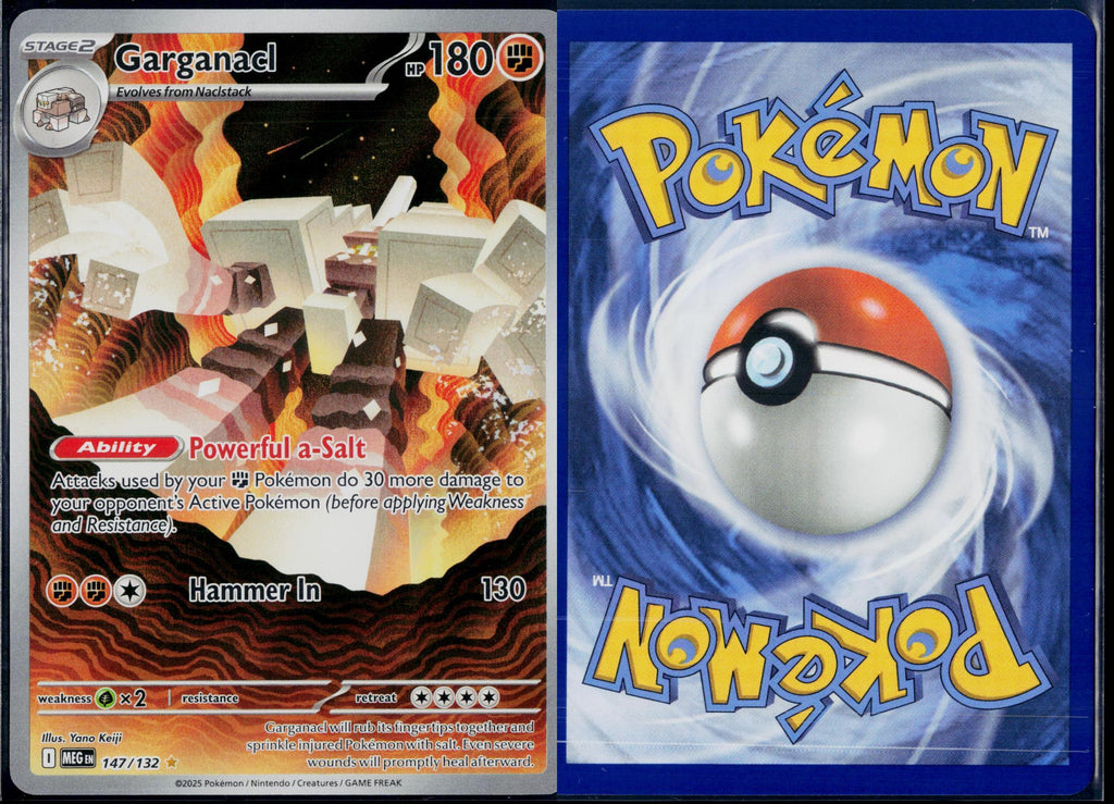 GARGANACL 147/132 POKEMON MEGA EVOLUTION ILLUSTRATION RARE NM