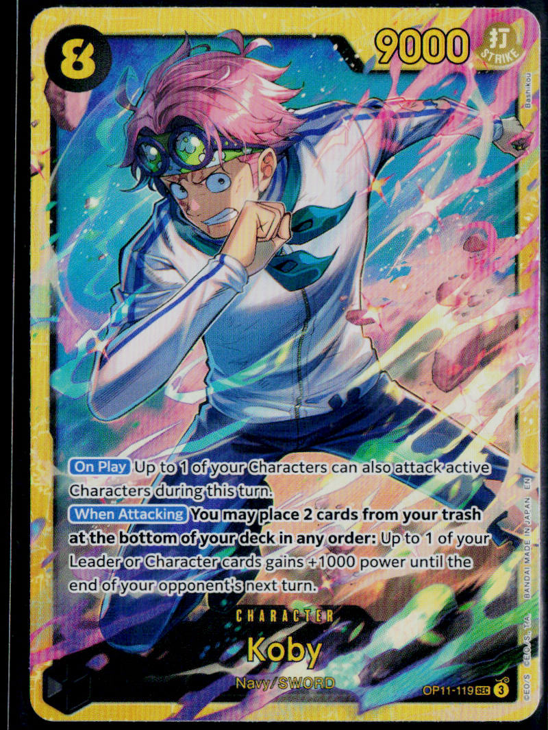 KOBY (119) OP11-119 ONE PIECE A FIST OF DIVINE SPEED SEC NM
