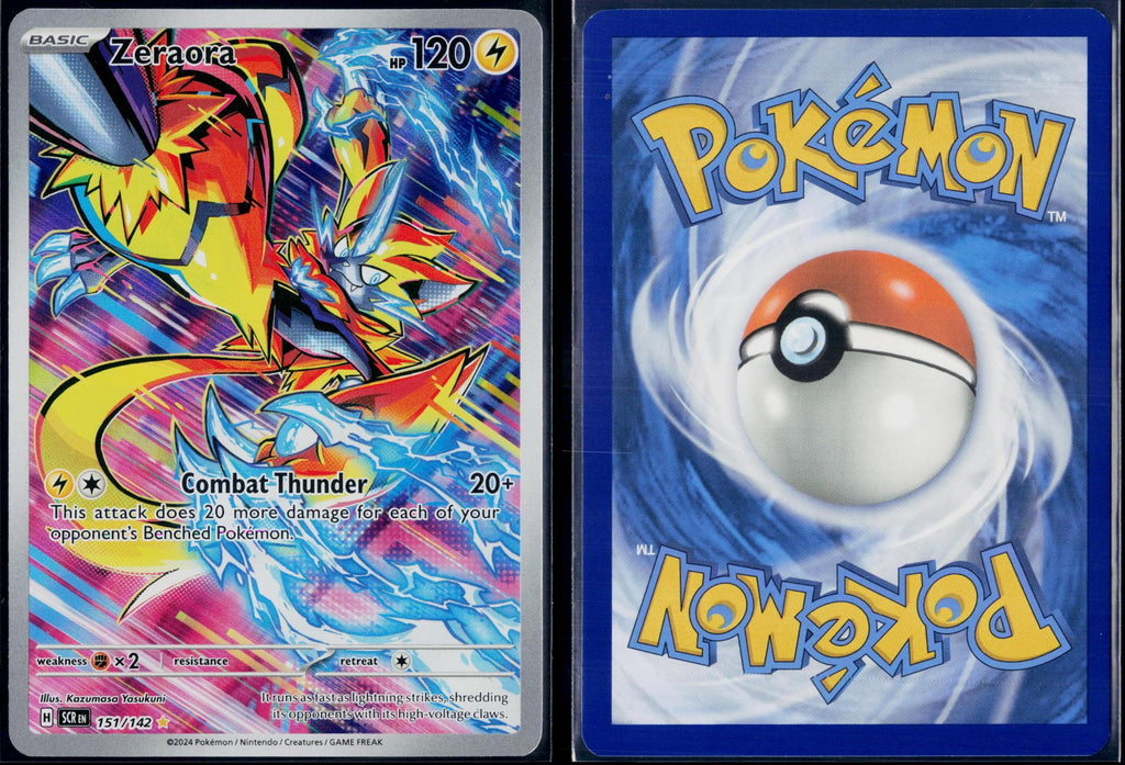 ZERAORA 151/142 POKEMON STELLAR CROWN ILLUSTRATION RARE NM